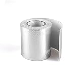 LQHZC 耐熱シート 耐熱テープ アルミ遮熱 断熱材 高耐久 排気管保護 バイク用 自動車 マフラー タービン エキゾーストパイプ 断熱対策 耐熱温度700度 アルミ複合材​ 自由にカットできる (銀 幅5cm、長さ5メートル)