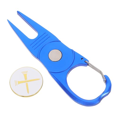 LIFKOME ゴルフ パッティング フォーク ボール マーカー ゴルフ アクセサリー ディボット 修理 ツール 付き マーカー ボール 7