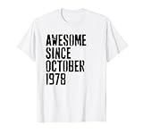 Photo Gallery awesome since october 1978 46th birthday retro maglietta Photo Gallery awesome since october 1978 46th birthday retro maglietta