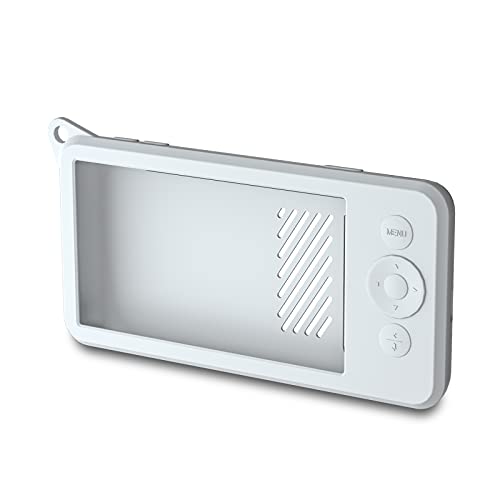 UIQELYS Funda Protectora de Silicona Compatible con Eufy SpaceView Baby Monitor/S Baby Monitor(Pantalla LCD de 5 Pulgadas de 2900 mAh) (Gris)