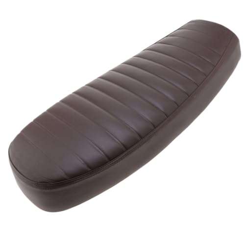 Asiento de motocicleta plano para Cafe Racer y cojín universal de conductor con gran elasticidad