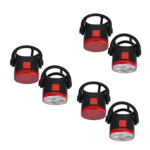 Toyvian 3 Sets Rechargeable Bike Lights Set Front Rear Bike Headlight Led Cycling Lights for Night Riding