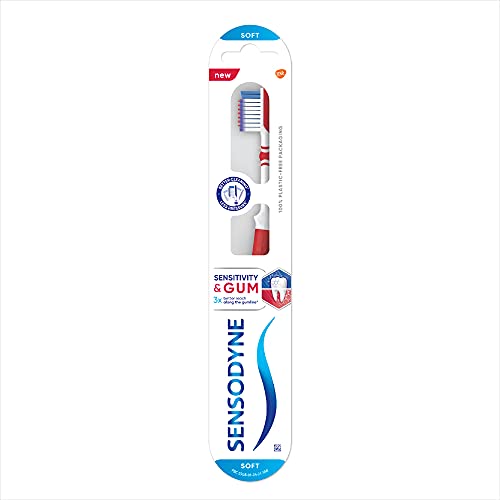 Sensodyne Sensitivity & Gum Manual Toothbrush for adults with Soft Bristles & Duoflex Neck for Better Cleaning, Multicolor, 3N (2N + 1 N free) product image 7