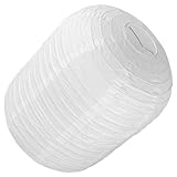 Ciieeo 折りたたみ式 ペーパー ランプ シェード ライス ペーパー フロプ シェード ミニマリスト スタイル ペーパー ランプ テーブル シャンデリア ライト プロテクター - 24Cm ホワイト