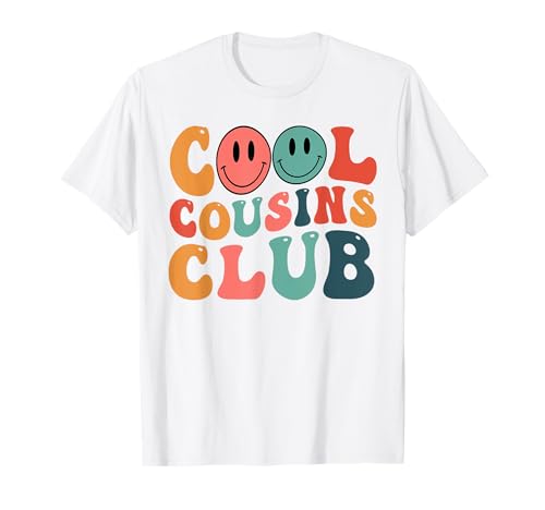 Retro Cool Cousins Club sul retro Groovy cugino Maglietta