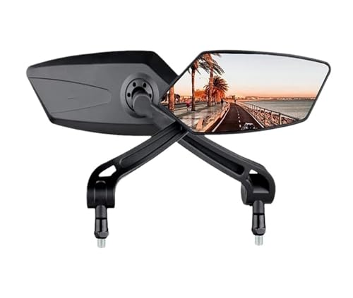 Rétroviseurs guidon Kawasaki Z800 Z900 Z1000 miroirs aluminium réglables noirs