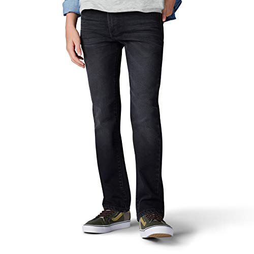 Lee Uniforms – Calça jeans para meninos com ajuste slim e conforto extremo, Black Nights, 5 Slim
