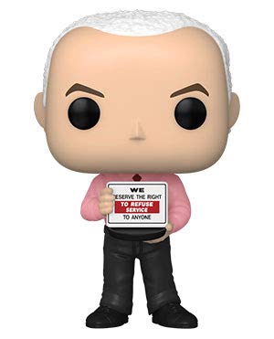 Funko Pop! TV Gunter from Friends Chase Figure - Holding Right to Refuse Service Sign, Pink - Image 2