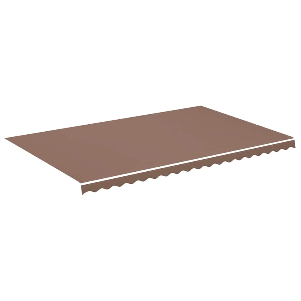 vidaXL Awning Canopy Water-Repellent Replacement Awning Fabric Replacement Fabric with Valance Awning Evolution for Awning Brown 5 x 3 m โ image 1