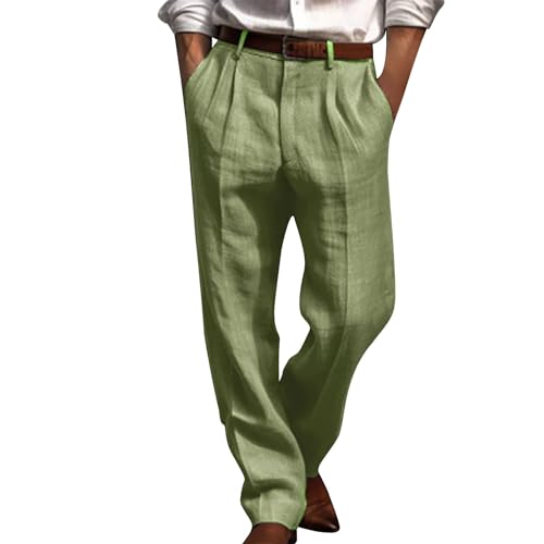 Generic Men's Business Casual Pleated Trousers Pleat Front Regular