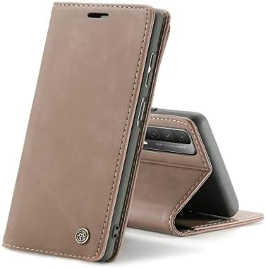 Chocoyi Leather Flip Wallet Phone Case Cover for Huawei P30 Pro, Magnetic Closure Case Cover with Stand function and Card Slots.-Blue