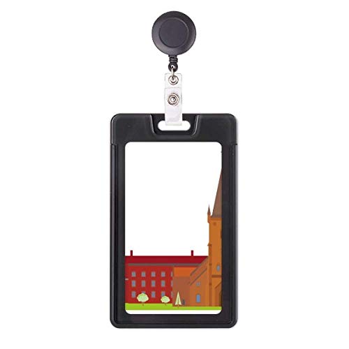 Porte-badge enrouleur Danish Koling avec motif de monument pour vos trajets professionnels