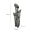 BBabe Faux Stone Patio Water Fountain 33 1/2", Bell 4-Tier Cascading Floor Fountain Indoor Outdoor Waterfall Feature with LED Lights for Home Garden Decor