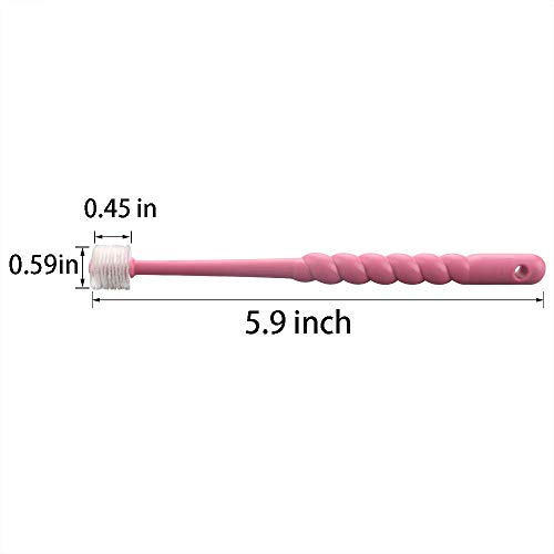 VTurboWay 2 Pack 360-Degree Pet Toothbrush for Puppy, Small Dog and Cat, Colors May Vary - Thumbnail 4