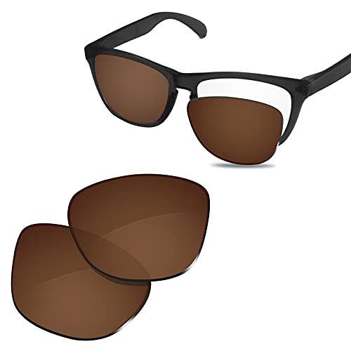 Image of 100% Precise-Fit Replacement Sunglass Lenses Compatible with Oakley Frogskins OO9013 55mm