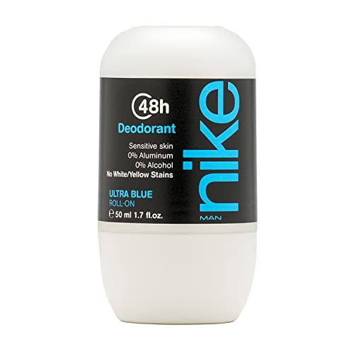 Image of Nike Ultra Blue Deodorant Roll-On for Men - Long Lasting Freshness, 50ml