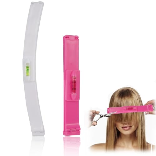 2Pcs Hair Clip Cut Tool, Split End Trimmer, Professional DIY Home Styling Accurate Haircutting Scissor for Layers, Bangs, Fringe