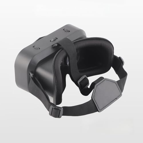 RASTKY Gafas VR Montadas en la Cabeza Gafas de Realidad Virtual Desmontables con Soporte para Miopía, Pantalla Completa para una Experiencia Inmersiva, para Todas Las Edades, Negras