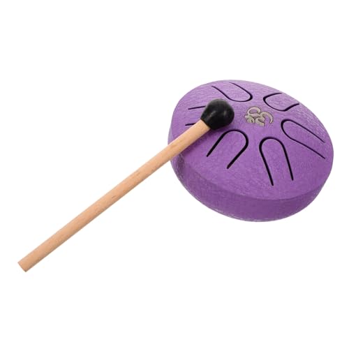 Toyvian Mini Drum 3'' 6'' Steel Tongue Drum Kit Boys and Girls for Music Education Relaxation Fun