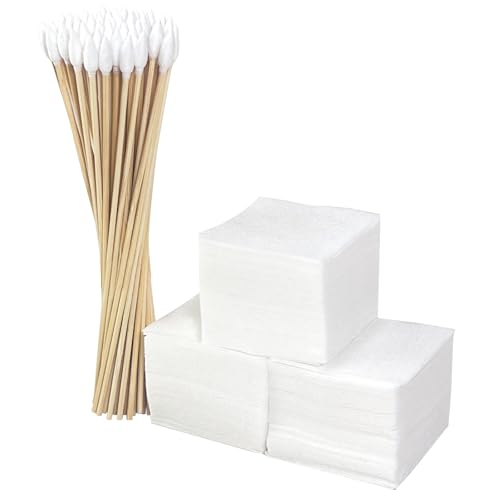 Image of Gun Cleaning Supplies - Lint Free Gun Cleaning Patches and 6 Inch Gun Cleaning Swabs Kit - Fit for Most Caliber Firearms Cleaning
