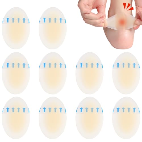 iLamvie 10 Piezas Apósitos Para Ampollas,3.7 * 5.5cm,Parche Para Ampollas Los Pies,Tiritas Para Ampollas Deportivas, Venda Adhesiva Impermeable,Prevención De Ampollas En Pies, Dedos Y Talones