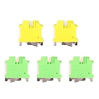 SHENGYIG 5 Stück Erdungsklemme Klemmenblock, Nylon Erdungsklemmen, Flammhemmend, Schutzleiter-Reihenklemme, Geeignet für die Geräteverkabelung der USLKG5-Serie