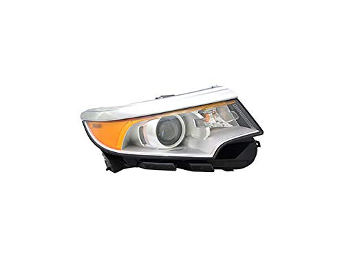 Right Passenger Side Halogen Headlight Assembly - Compatible with 2011-2014 Ford Edge (Excludes Sport Package)
