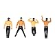NPW Damen Night Drink Marker, Original Drinking Buddies & Weinglas-Anhänger für Partys – Junggesellinnenabschiede, Mädchennächte, Familientreffen und mehr, Neuheit Geschenke (4 Stück) Magic Mike
