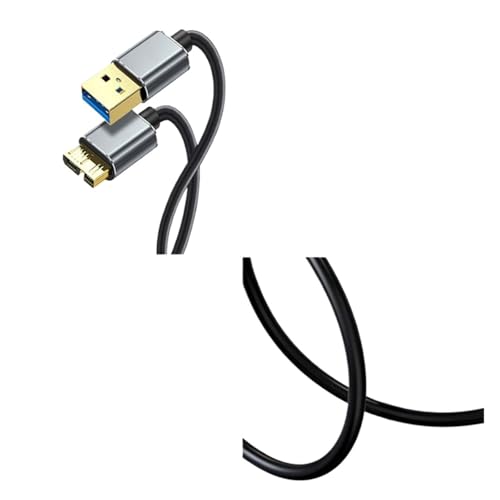 Cable de datos USB-B 0.5 m USB 3.0 para disco duro externo miniatura 2