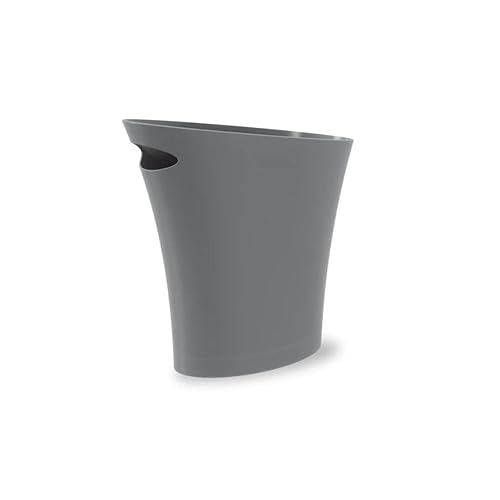 Miniatura 2 de Umbra Bote de basura delgado elegante y compacto con parte superior abierta, mango integrado y huella estrecha (2 galones (7.5 L), carbón) (paquete