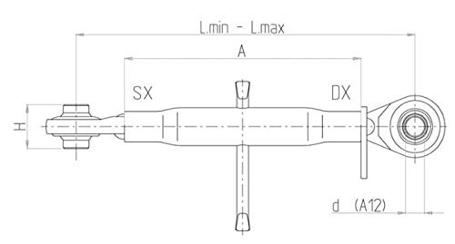 AMA Barre de poussée Basic Cat. I - L 400X560 mm
