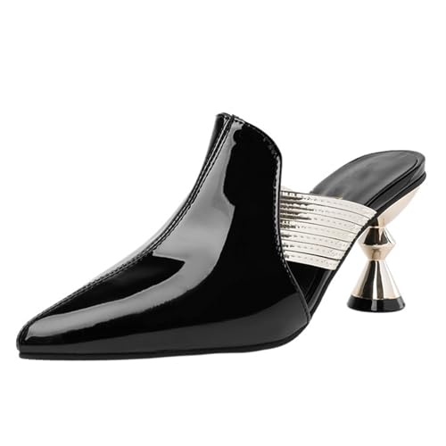 Pointed Toe Slingback Heels for Women Closed Toe High Heels Slip-On Dress Office Party Wedding Shoes