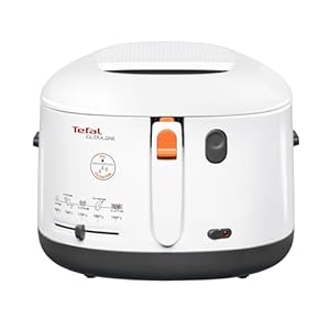 Tefal Fritteuse Filtra One, 1.900 W, Kapazität 1,2 Kg, Clean-Oil-System, Auffangsieb für Frittierreste, wärmeisoliert, spülmaschinenfest, weiß, FF1631