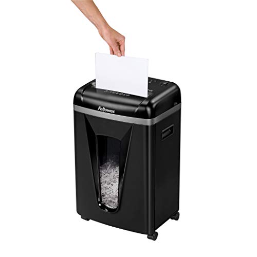 Fellowes 450M 9-Sheet Micro-Cut Paper And Credit Card Shredder With Silentshred (4074001), Black #TOP2