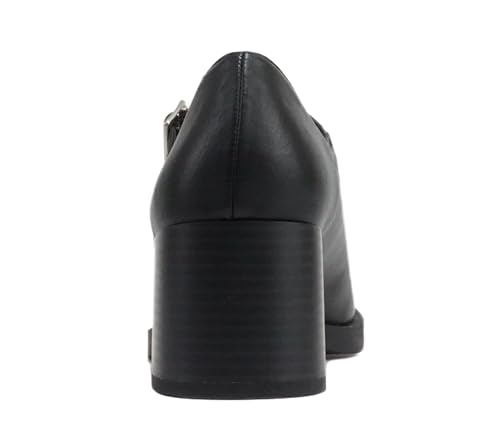 Soda Lance ~ Women Fashion Classic Mary Jane Pump Rounded Square Toe Low Block Heel Shoe3