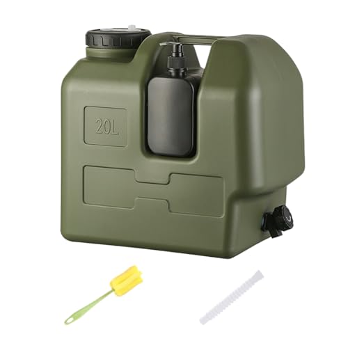 Depósito de agua para camping, a prueba de fugas, con cepillo de limpieza, sin fugas, contenedores de agua portátiles para beber al aire libre, senderismo, picnic, viajes, supervivencia, viaje urgente