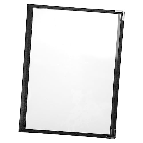 Unomor 1Pc Transparent Menu Binder Cover Menu Folder for Restaurants Restaurant Menu Holder Fits Pages Views