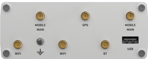 Image of RUTX1110400 Model RUTX11 Industrial Cellular Router; for use with USA Carriers Only; 4G LTE CAT 6; Dual SIM; 4 x Ethernet Ports; Dual Band WI-FI and Bluetooth; Aluminum Housing; IP30