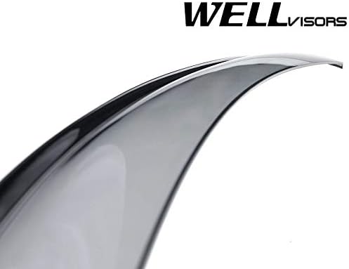 WellVisors Window Visors Wind Deflectors Compatible with Chevrolet Chevy Spark 2013-2015 with Black Trim Rain Guards 3-847CH005