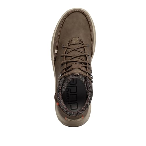 HEYDUDE Men's Bradley Brown Size 13 | Men's Shoes | Men's Boots | Comfortable & Light-Weight