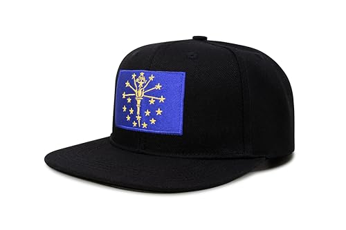 Image of International Tie State Hat for Men and Women, Adjustable Snapback Trucker Baseball Cap with Embroidered Patch