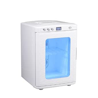 White 25L Reptile Incubator, Science Lab Incubator, Small Egg Hatching, 5-60℃ Cooling & Heating, AC/DC Dual Power, Portable for Home/Lab/Vehicle