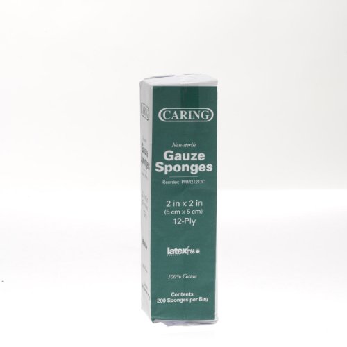 Medline PRM21212C Caring Woven Non-Sterile Gauze Sponges, 2"x2" (Case of 8000) miniatura 3