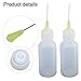 ArtHoval Needle Tip Bottle Liquid Flux Dispenser Oil Dropper, 50 for mL, 2-Pack, for Industrial Use, Refillable Squeezable Plastic Bottles with Needle Applicator