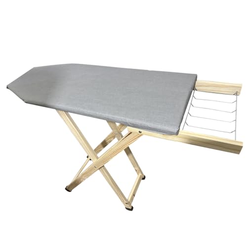 Tabua de Passar Roupas Tradicional em Madeira 2 Regulagens de Altura Tecido Térmico Tabua de Passar Roupas Tradicional em Madeira 2 Regulagens de Altura Tecido Térmico