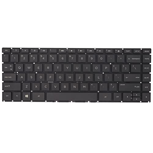 Teclas de Repuesto, 84 Teclas Juego de Tapas de Teclas de Repuesto Suministros de Computadora para Teclados Portátiles HP W125 Q186 Q189 C121 14T Ba 14M Ba 14 BS000 BS100 BS500