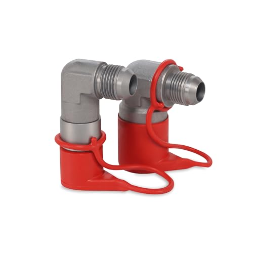 Image of 1 /2″ 90 Degree Flat Face Hydraulic Quick Couplers Set - 3 /4″ JIC Port