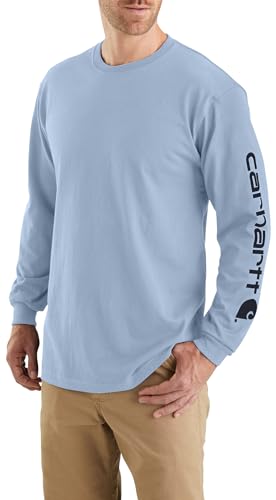 Image of Carhartt Men's Dearborn Loose Long-Sleeve Logo T-Shirt Closeout