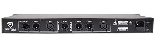 Rockville RX230 2-Way Stereo/3-Way Mono Crossover, XLR Input/Output, Adjustable Crossover Range, 24 dB/Octave Filters, Rack-Mountable for DJs and Live Sound - Thumbnail 3