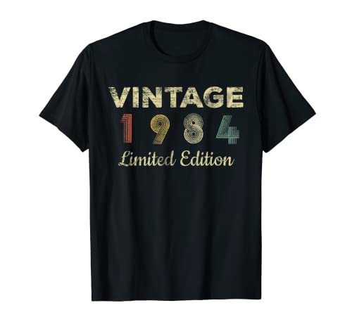 38 Year Old Gifts Vintage 1984 Limited Edition 38th Birthday T-Shirt